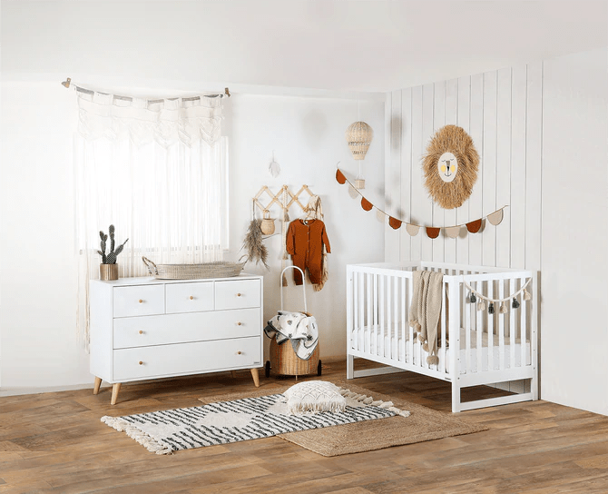 Austin 5 Drawer Dresser - Solid Wood Bedroom Chest of Drawers for Storage | Perfect for Master Bedroom, Guest Room & Nursery Organization
