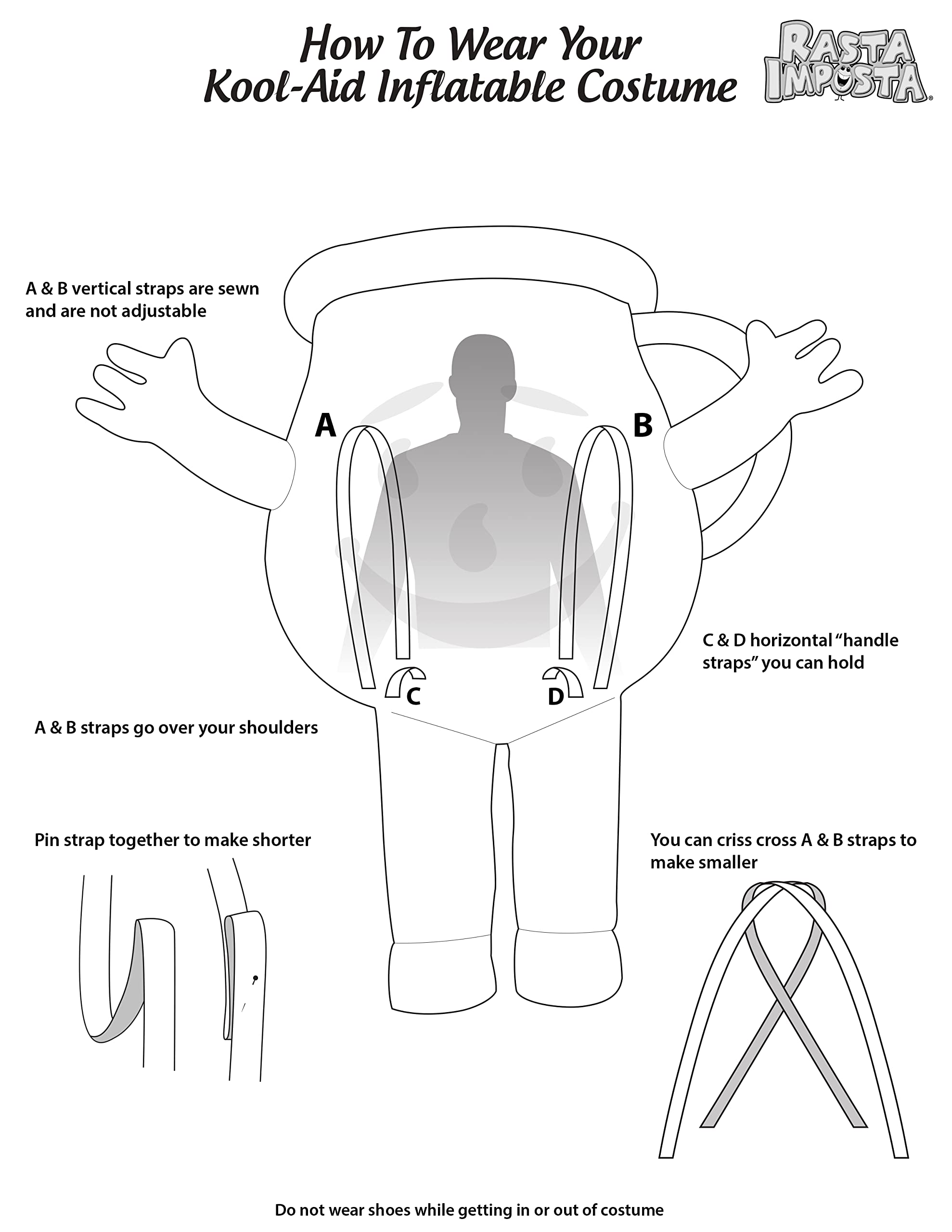 **Kool-Aid Adult Inflatable Costume – Fun Halloween Party Outfit for Men & Women – Perfect for Costume Parties, Parades, and Themed Events**