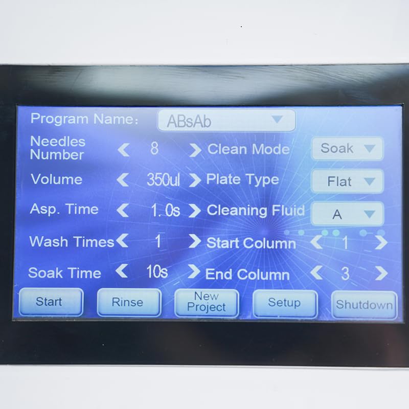 High Speed 96 Well ELISA Microplate Washer - Automated Plate Washing for Laboratory Research & Clinical Diagnostics