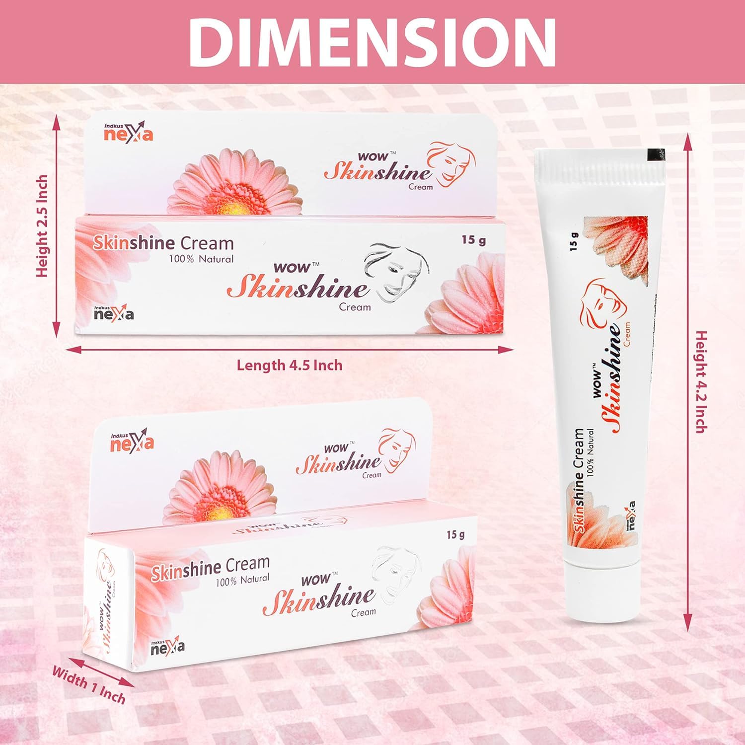 LMP Skkin Shine Cream for Scars, Pimples & Acne - 15g (Pack of 2) | Dark Spot Corrector for Face & Body | Fades Burn Marks & Hyperpigmentation | Hydrating & Nourishing Unisex Face Cream | Perfect for Daily Skincare Routine & Post-Treatment Care