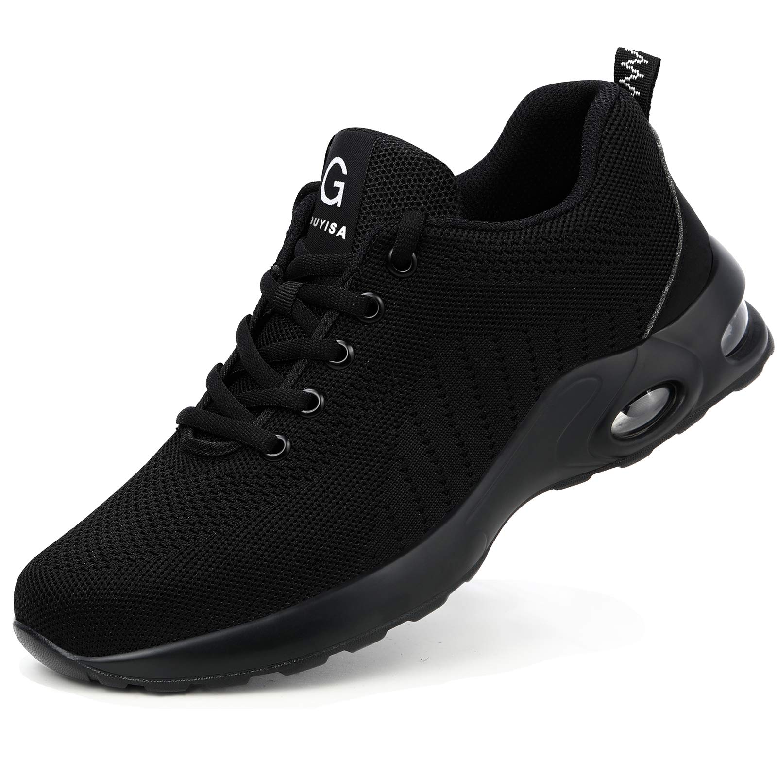 Gosuban Steel Toe Work Shoes for Women & Men - Lightweight Air Cushion Safety Sneakers with Slip-Resistant & Indestructible Design - Perfect for Construction, Warehouse & Industrial Work