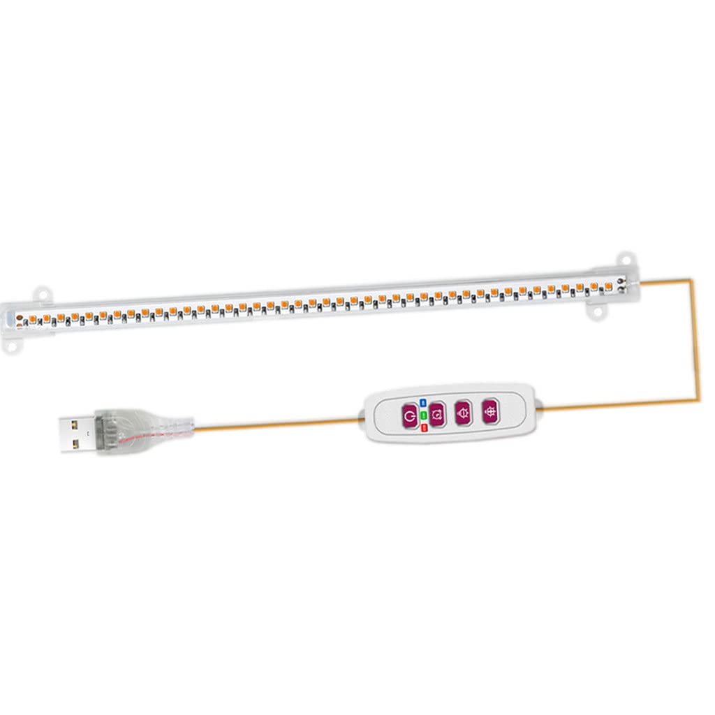 Fenteer LED Grow Light with 8/12/16H Timer & 5-Level Brightness Control - Adjustable Single Head Plant Light for Indoor Gardening, Hydroponics, and Greenhouse Plants