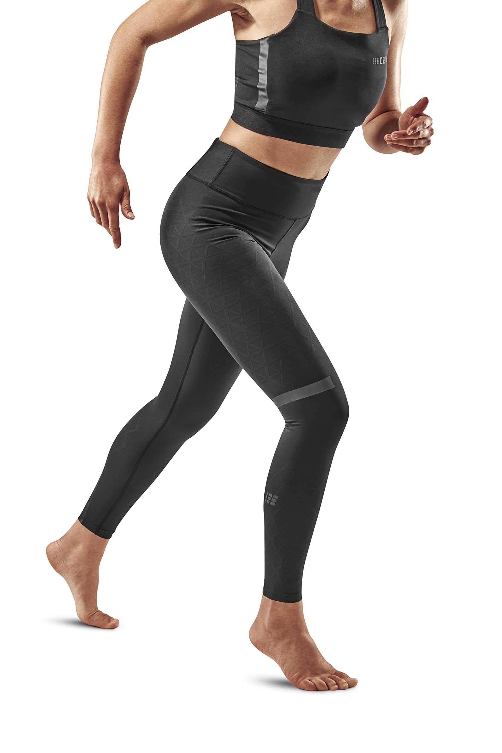 CEP Women's The Run Support Compression Tights - High Performance Running Leggings for Women, Breathable Workout Tights with Muscle Support - Ideal for Running, Gym, Yoga & Athletic Training