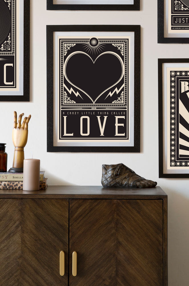 Crazy Little Thing Called Love Art Print - Framed or Unframed Wall Decor for Home, Office & Gifts