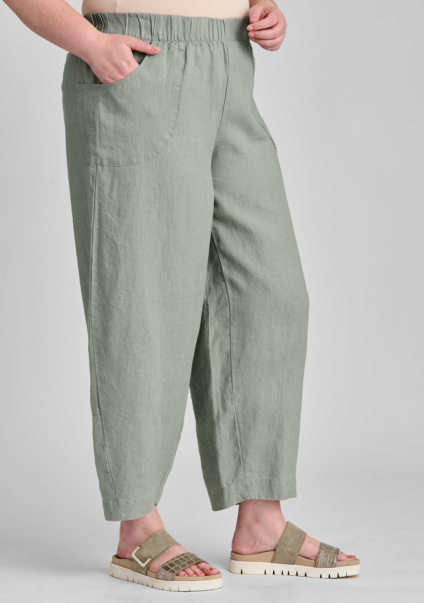 Seamly Linen Pants for Women - Breathable Comfortable Summer Wide Leg Trousers - Perfect for Beach, Vacation & Casual Wear