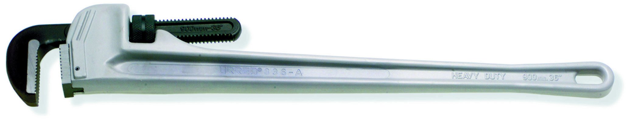 URREA 818A 18-Inch Heavy Duty Iron Aluminum Pipe Wrench - Professional Plumbing Tool for Tightening and Loosing Pipes, Ideal for Home Repairs and Industrial Use