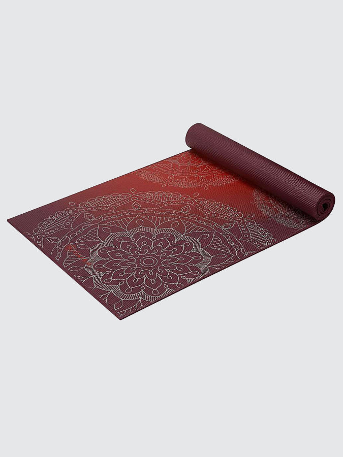 Gaiam Metallic Sunset Yoga Mat 6mm - Non-Slip Exercise Mat for Hot Yoga, Pilates & Home Workouts - Perfect for Studios, Gyms & Outdoor Fitness