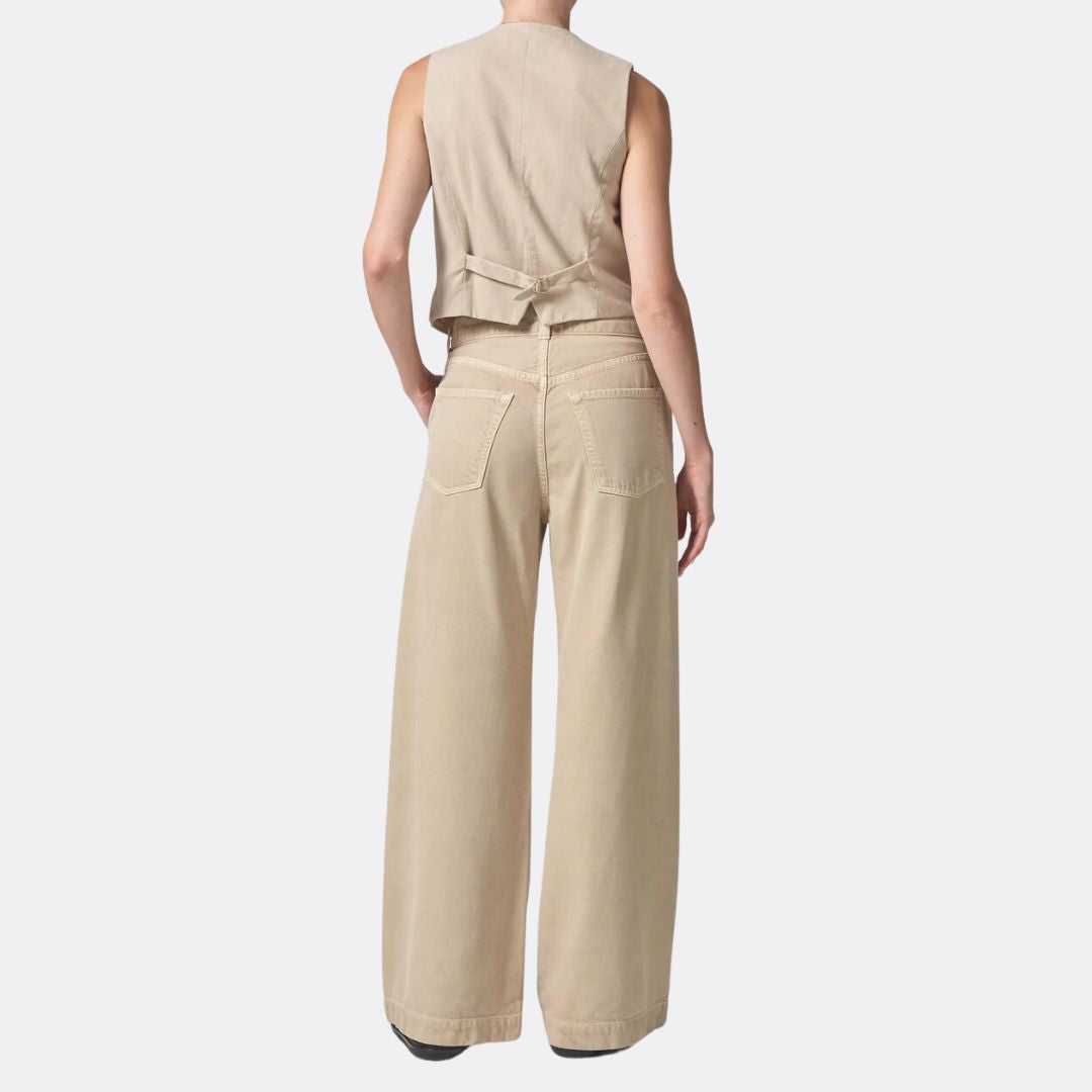 Beverly Women's High-Waist Dress Pants - Taos Sand Color - Professional Office Work Pants for Business Casual & Formal Wear
