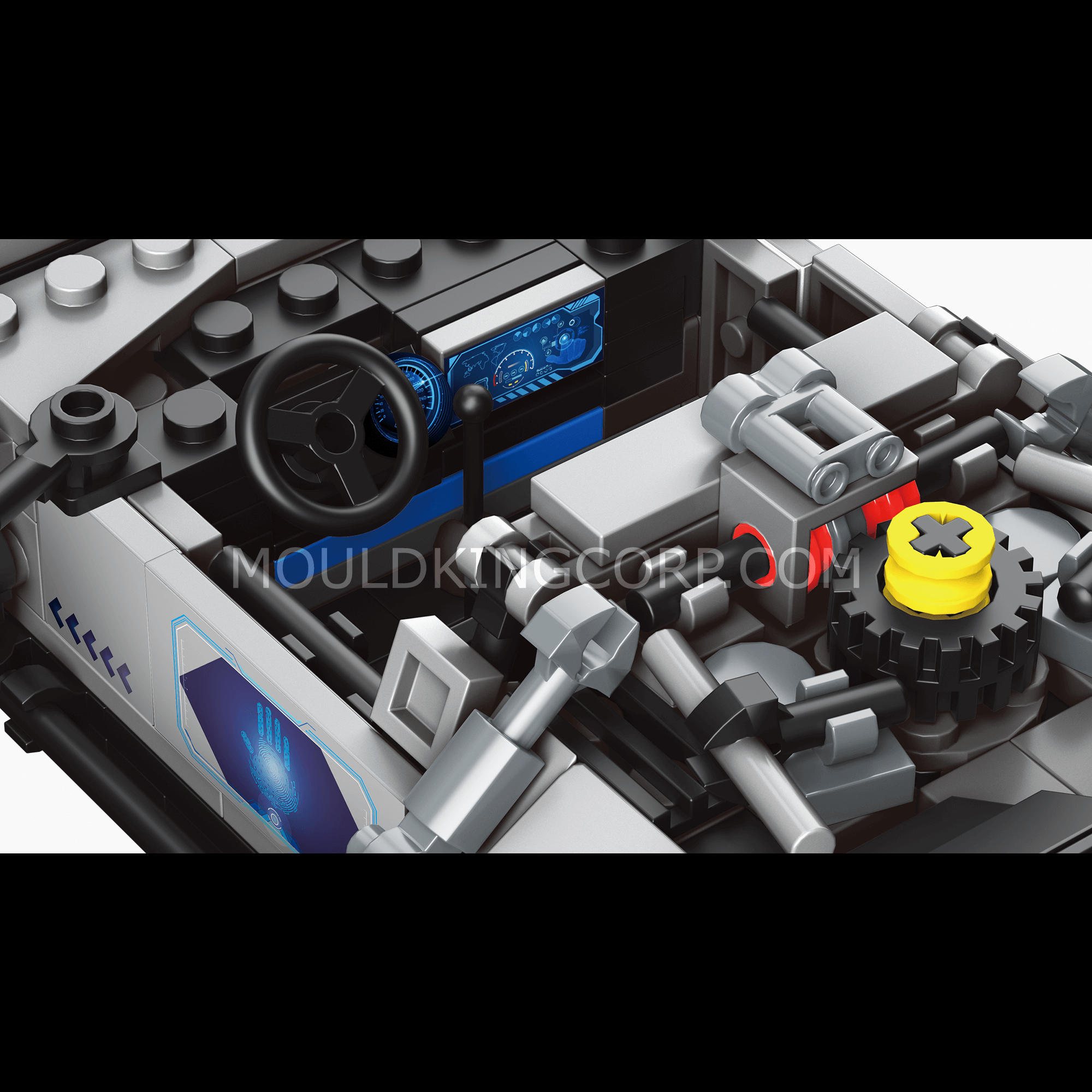 Mould King 27019 DeLorean Time Machine Building Blocks Set - 392 PCS DIY Model Car Kit for Adults & Kids | Perfect for Back to The Future Fans, STEM Learning & Collectible Display