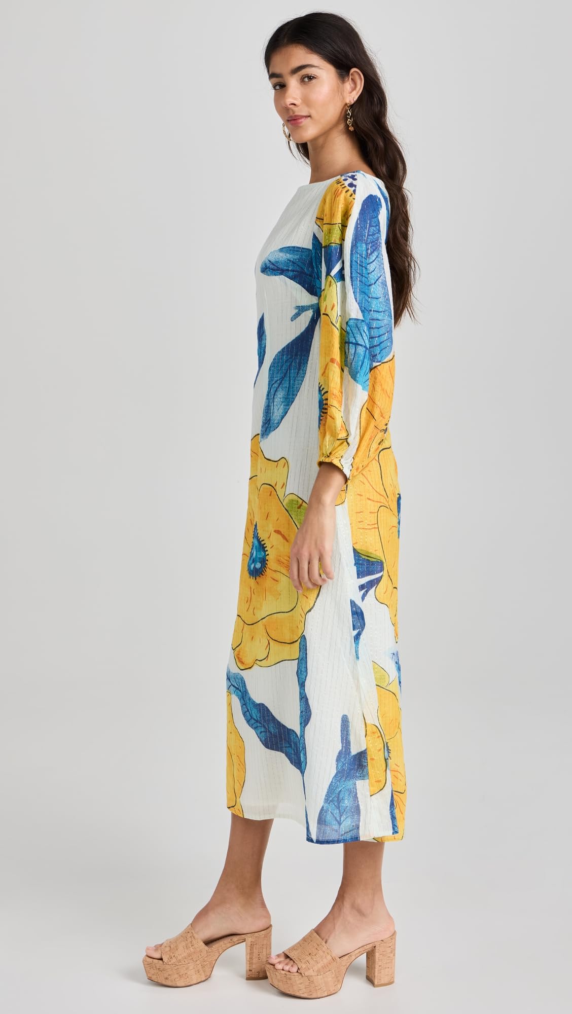 Women's Simona Dress - Elegant Flowy Midi Dress for Casual & Party Wear | Perfect for Date Nights, Weddings & Office Outfits