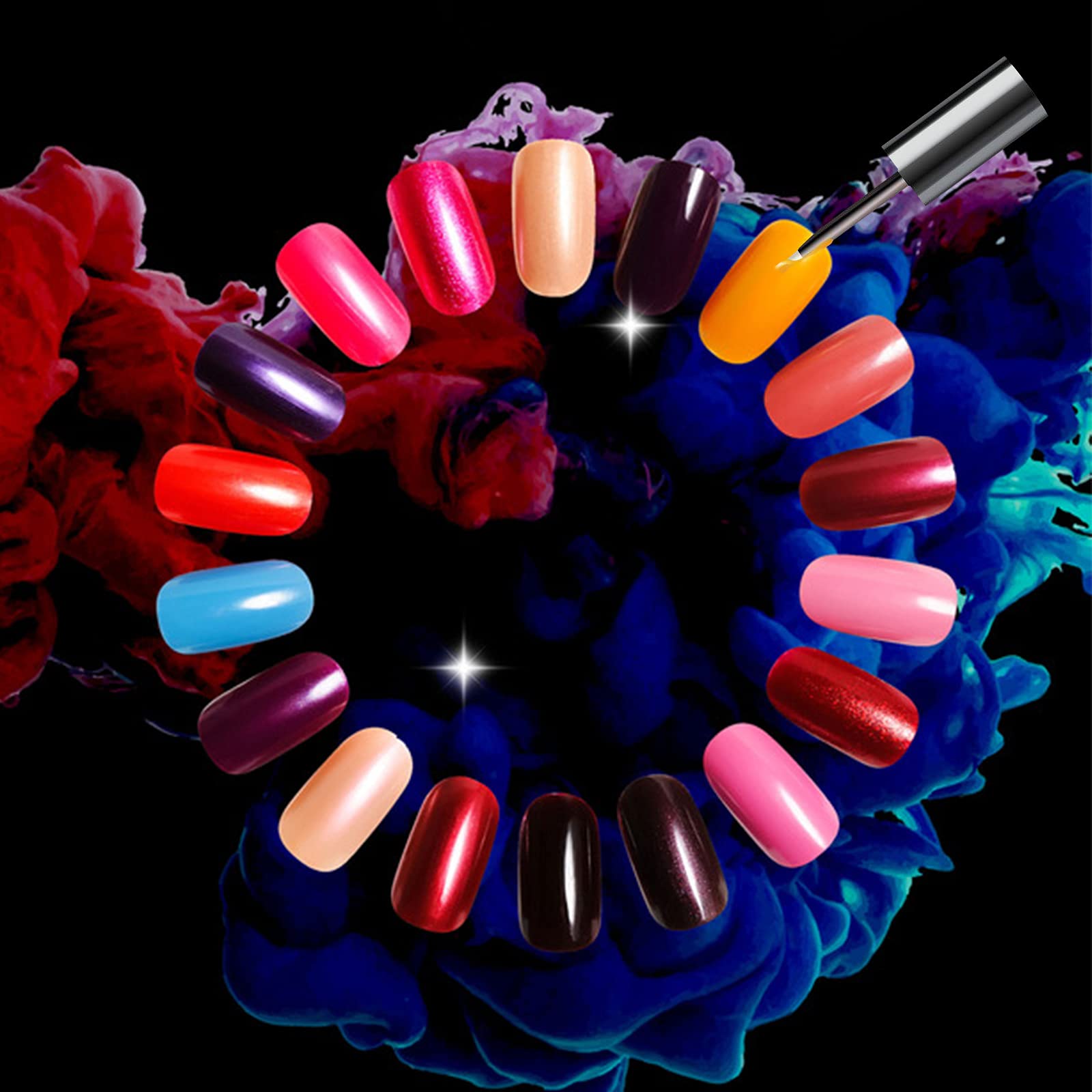 ONNPNN 30-Piece Nail Polish Display Stand - Sunflower Design Nail Art Practice Wheel with 18 Color Palette for Salon & Home Manicure | DIY Nail Painting Models & Professional Training Tool