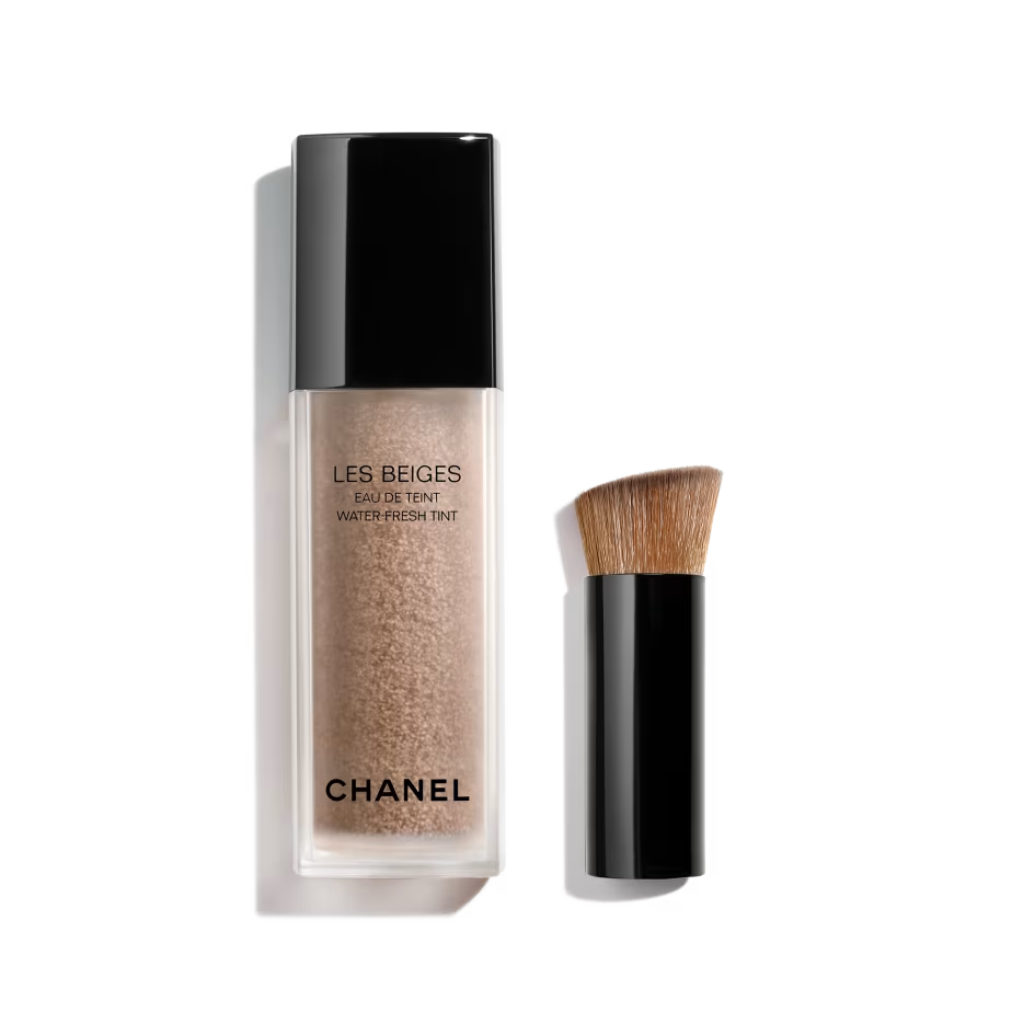 CHANEL LES BEIGES Water Fresh Tint Foundation - Hydrating Lightweight Makeup Base with Dewy Finish | Perfect for Everyday Natural Look & On-The-Go Touch Ups