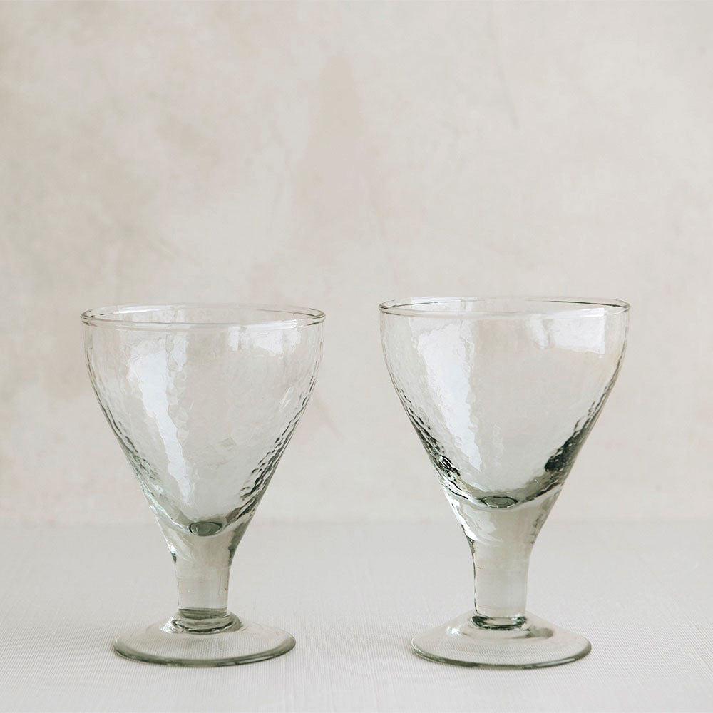 Premium Dimpled Footed Glass Set - 12-Piece Shatter-Resistant Drinking Glasses for Beer, Cocktails & Wine - Perfect for Parties, Weddings & Home Bar Decor