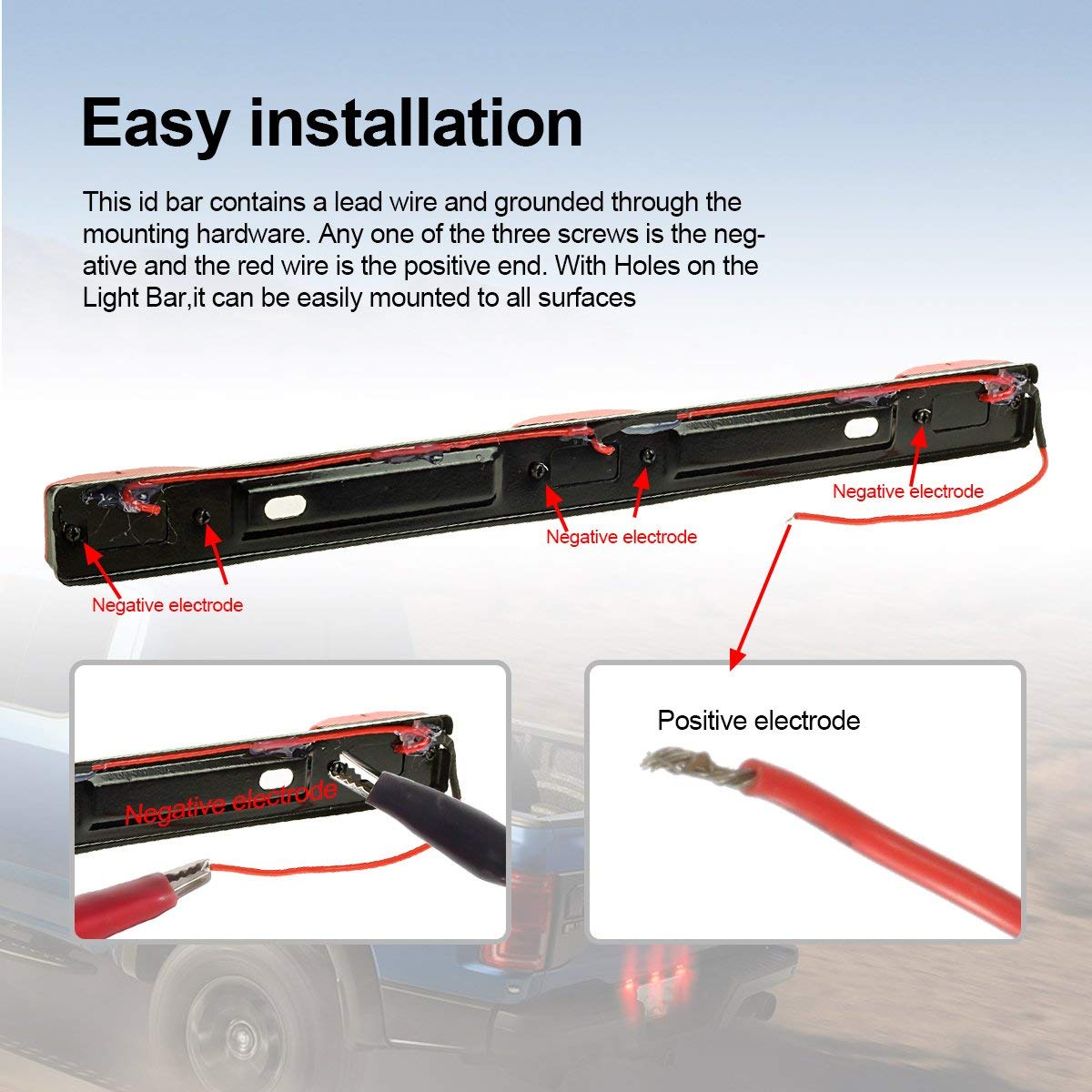 Partsam 12V LED Trailer Light Kit - 14.17
