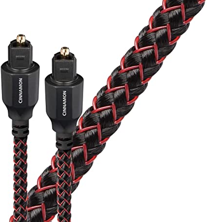 AudioQuest Premium Digital Optical Cables - High-Speed Toslink Fiber Optic Cable for Home Theater, Sound Bar, TV & Gaming Systems (3ft/6ft/10ft Options) - Crystal Clear Audio Transmission for Movies, Music & Gaming