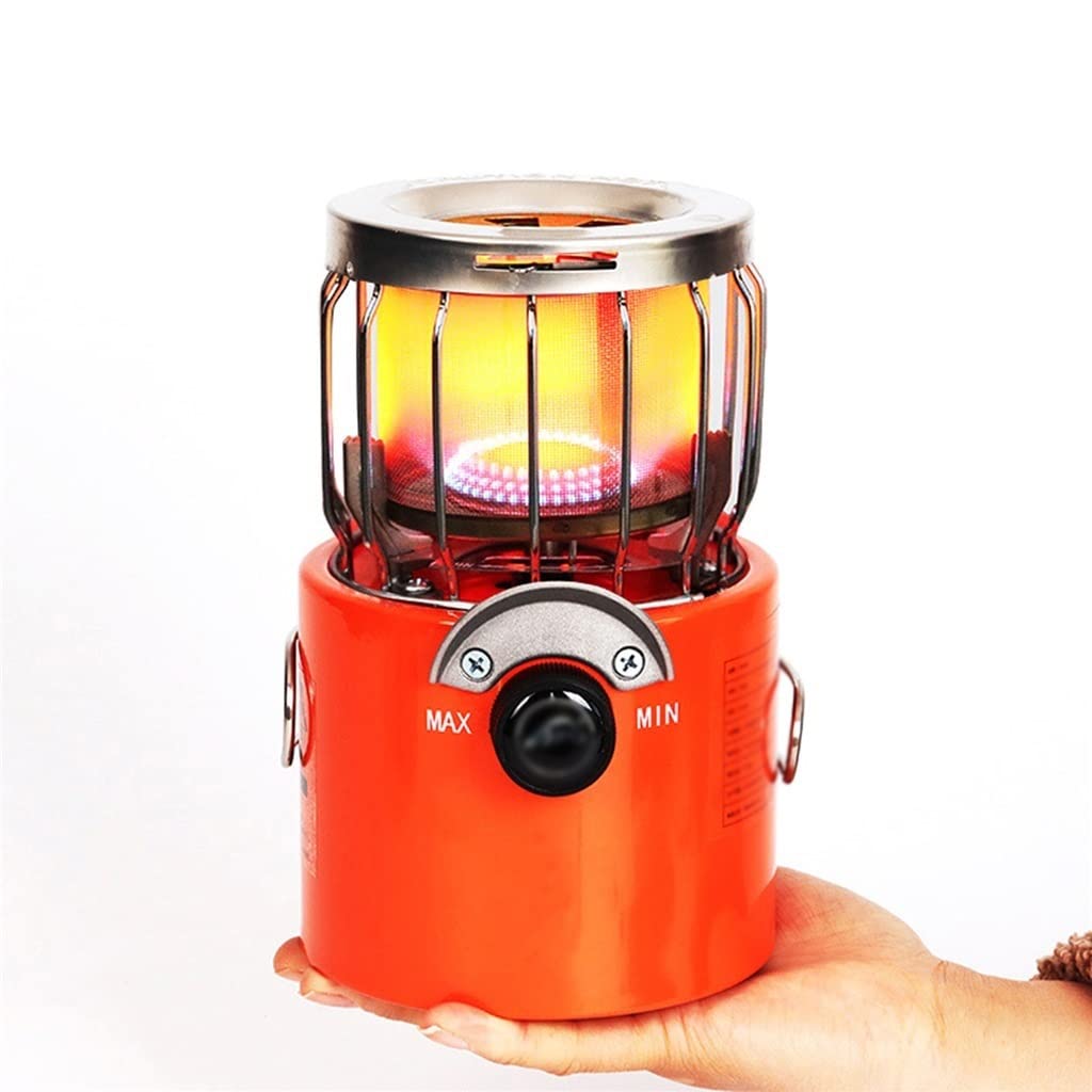 QICC 2000W Portable Camping Gas Heater & Stove - Mini Outdoor Heater for Cooking, Backpacking, Hiking, Ice Fishing | Compact Heating Solution for Tents, Cabins & Emergency Use