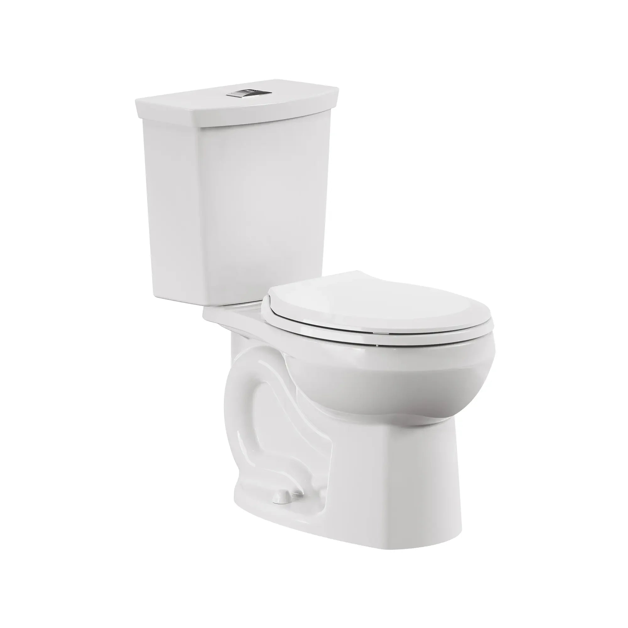 H2Option® Dual Flush Toilet - 1.28/0.92 GPF (4.8/3.5 LPF) Standard Height Round Front Toilet with Seat & Wax Ring - Water Saving Bathroom Solution for Homes & Offices