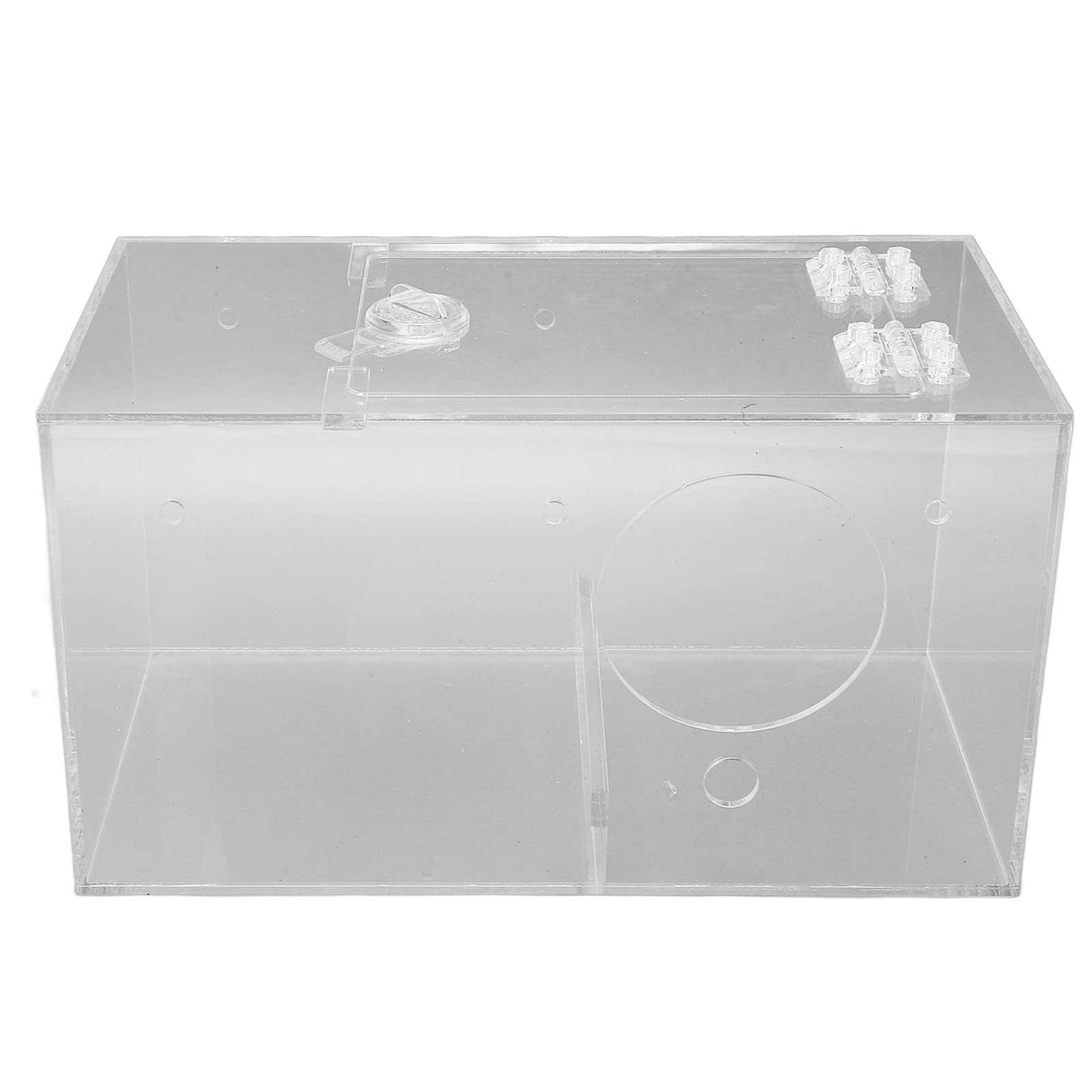 KAKAKE Acrylic Bird Nesting Box - Easy to Install, Durable & Transparent Bird Breeding House for Lovebirds - Perfect for Year-Round Use in Gardens, Balconies & Outdoor Spaces (Small Size)