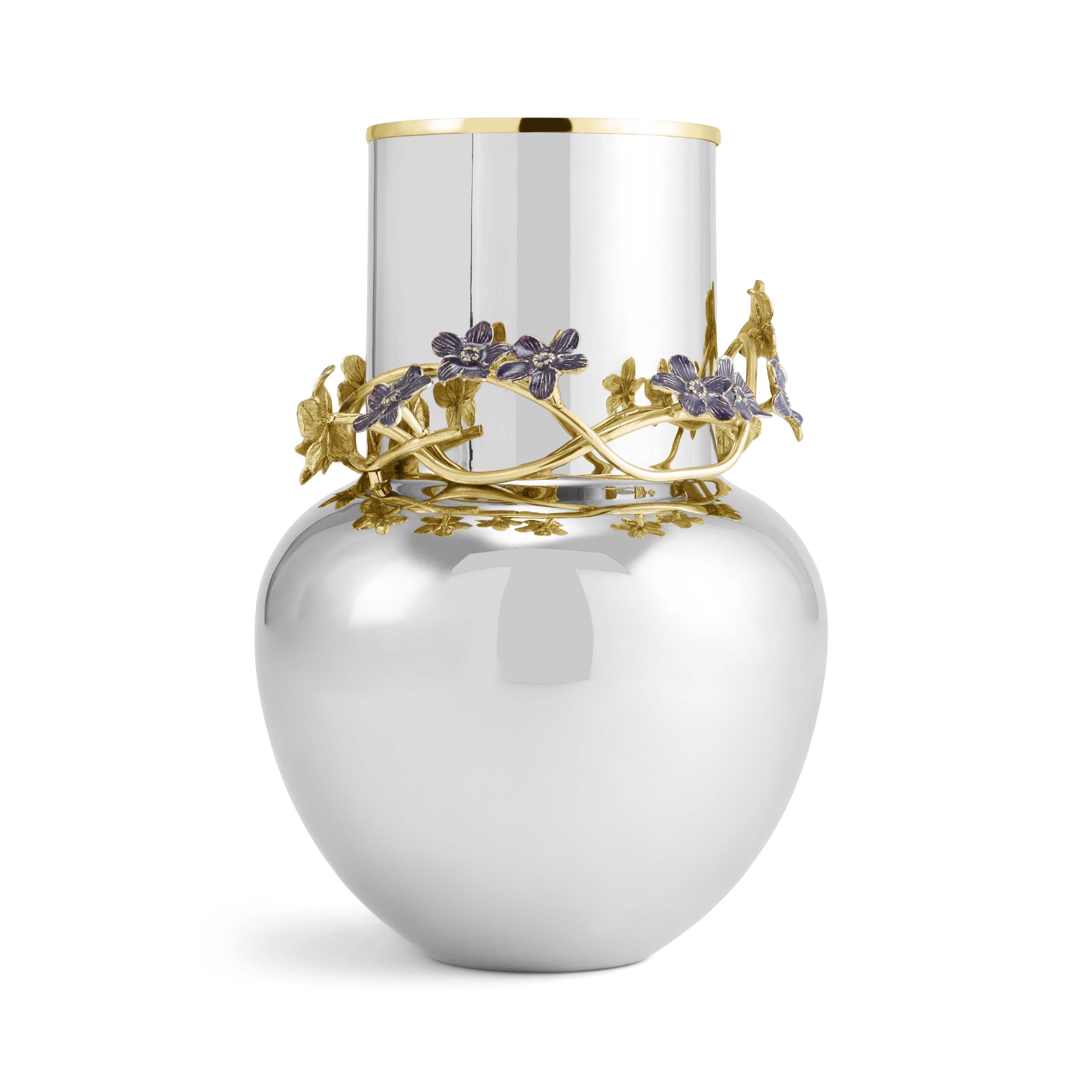 Forget Me Not Vase - Elegant Glass Flower Vase for Home Decor, Wedding Centerpieces & Romantic Gifts - Perfect for Living Room, Dining Table & Special Occasions
