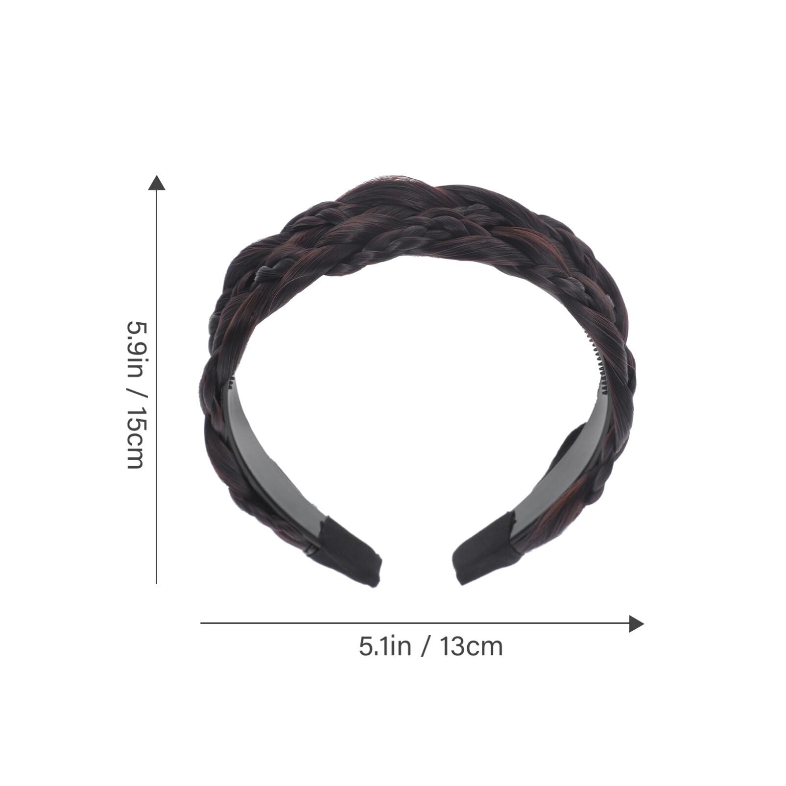 Minkissy Braided Headbands for Women & Girls - Wide Plaited Hair Bands with Teeth for Women, Teens & Kids - Perfect for School, Sports, Work & Fashion Accessories