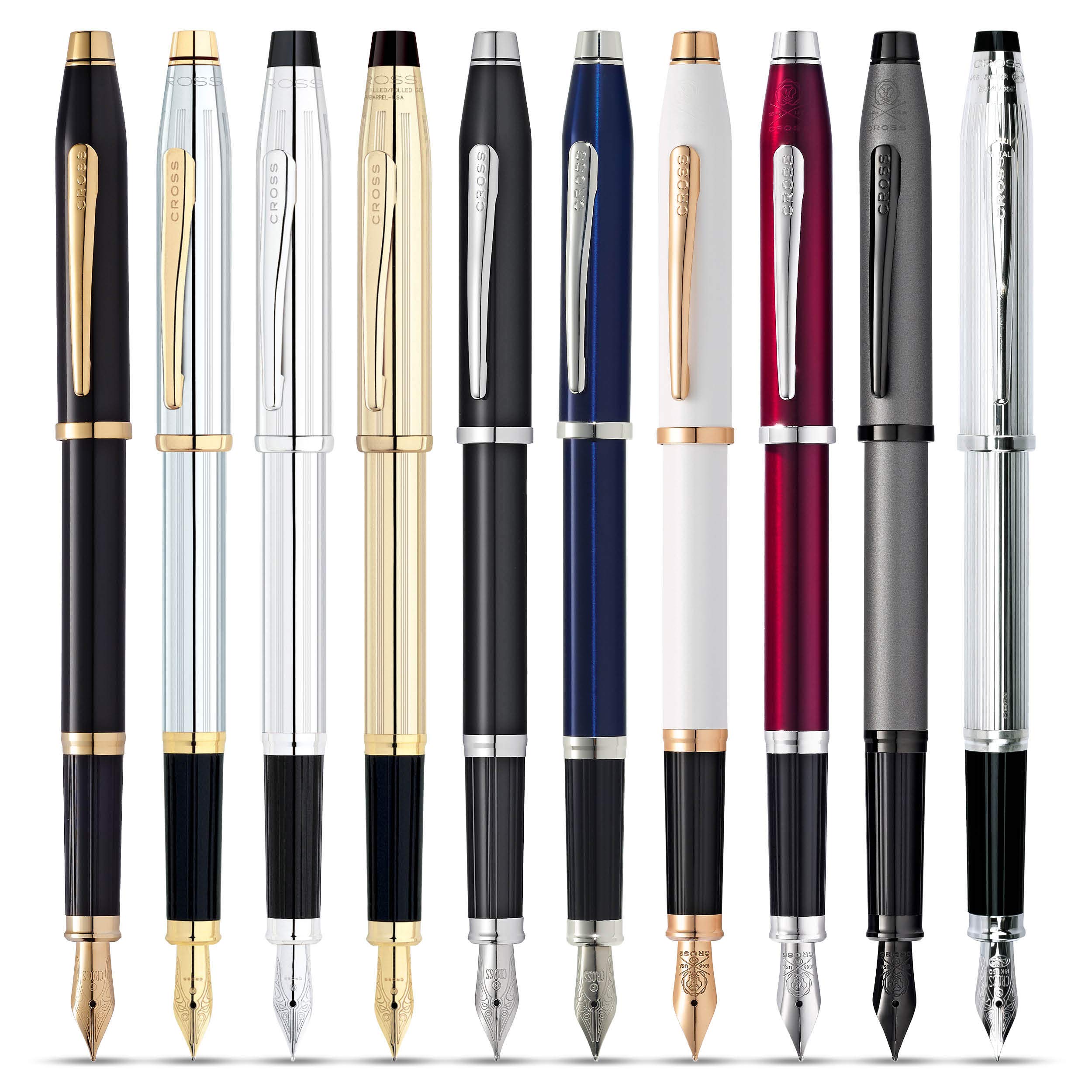 Cross Century II Refillable Fountain Pen with Medium Nib - Translucent Plum Lacquer Finish, Luxury Gift Box Included | Premium Writing Instrument for Business, Calligraphy & Gift Giving