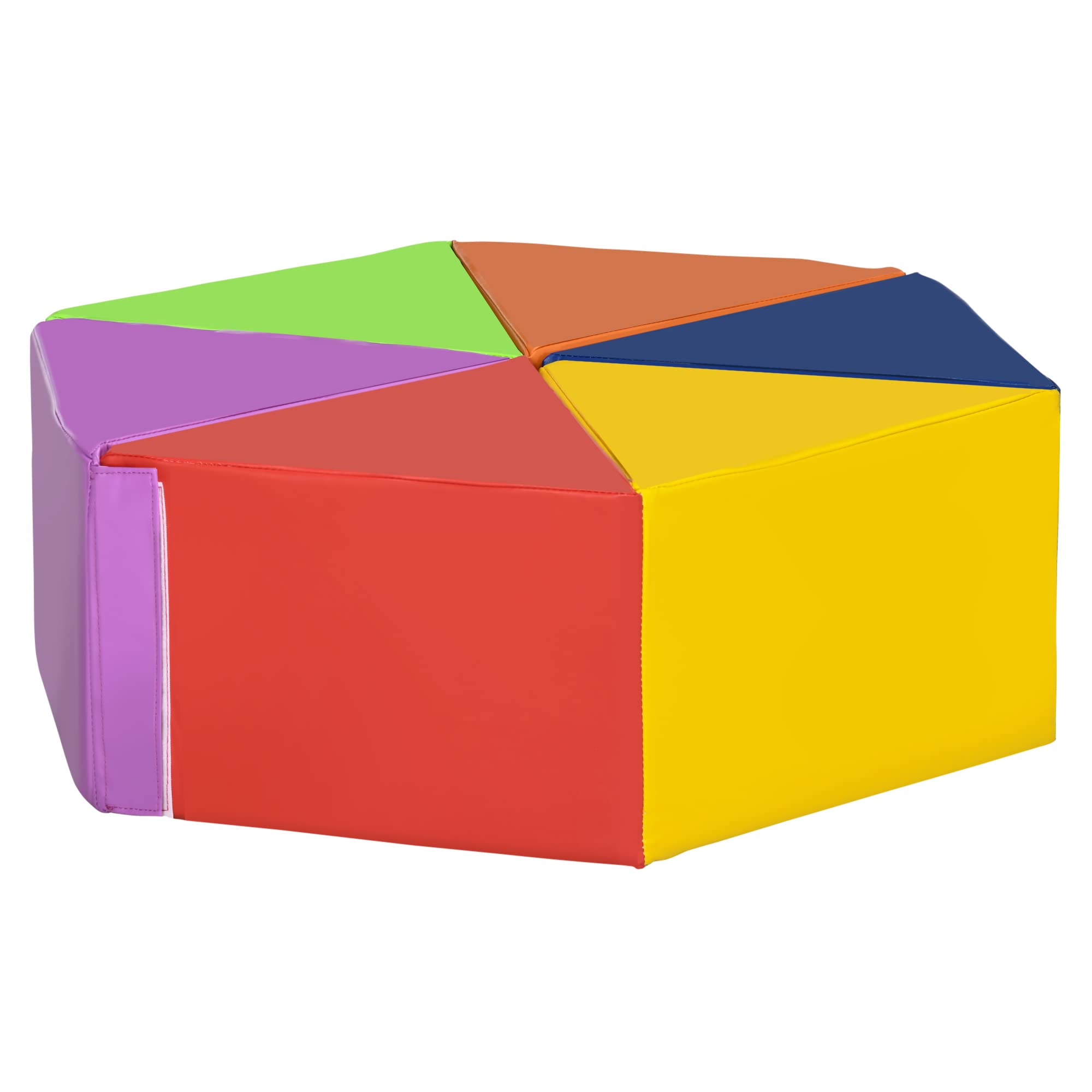 Qaba 6-Piece Rearrangeable Foam Playset for Toddlers - Soft Baby Play Equipment for Shape Discovery & Creativity - Easy-to-Clean Educational Toy for 12-24 Month Old Boys & Girls - Perfect for Nursery, Daycare & Indoor Playtime