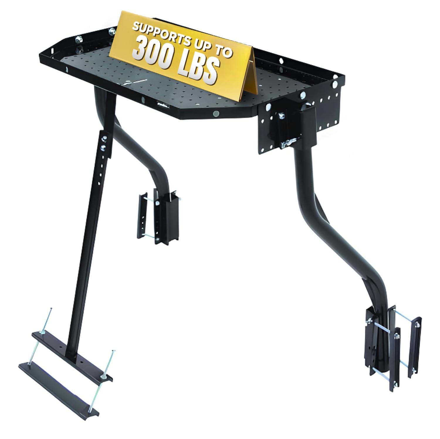 Stromberg Carlson CC-255 Black A-Frame Trailer Tray Cargo Carrier - Heavy Duty RV & Camper Storage for Generators, Outdoor Gear & Camping Equipment - Perfect for Road Trips, Tailgating & Off-Grid Adventures