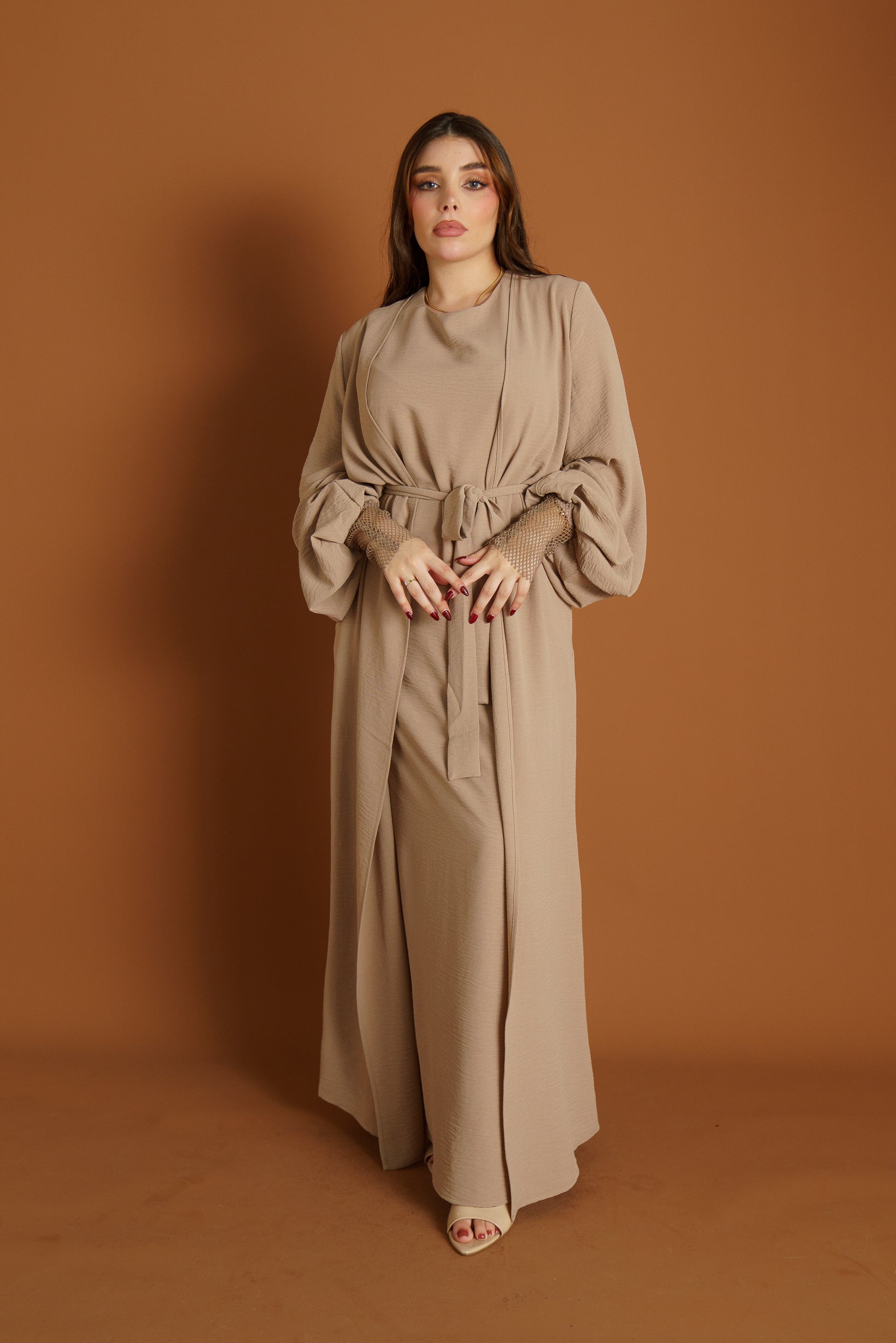 Runway Zora Abaya Set - Elegant Muslim Prayer Dress for Women, Modest Islamic Abaya with Scarf, Perfect for Prayer, Mosque, and Special Occasions