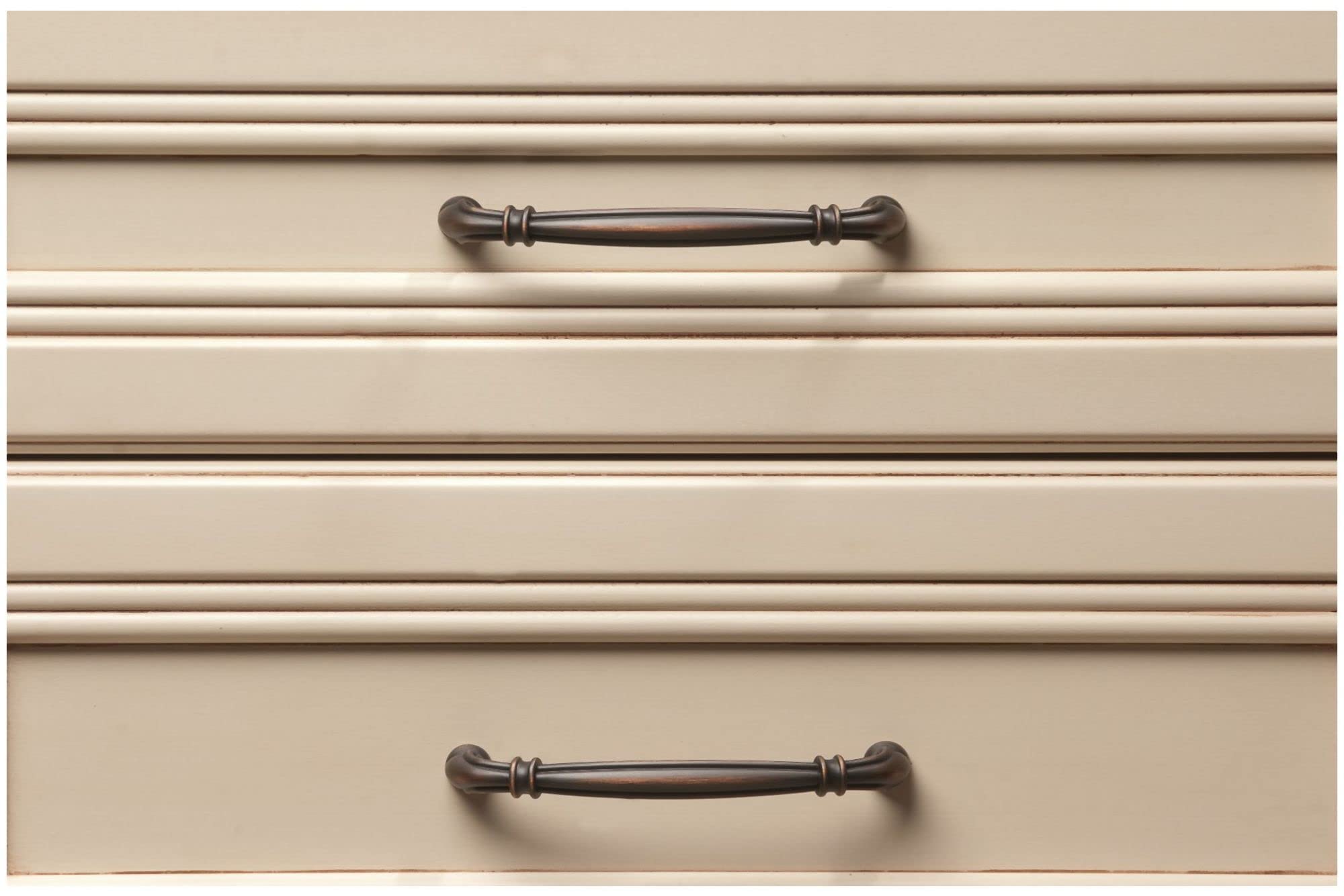 Jeffrey Alexander 317-96ABSB Lafayette Pull - Antique Brass Cabinet Handle for Kitchen & Bathroom - Vintage Style Hardware for Drawers & Cabinets