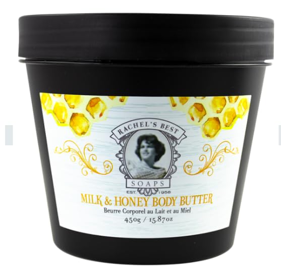 Organic Milk & Honey Body Butter - 15.87oz Hydrating Moisturizer for Dry Skin | Pack of 1 | Perfect for Daily Skincare Routine & Gift Giving