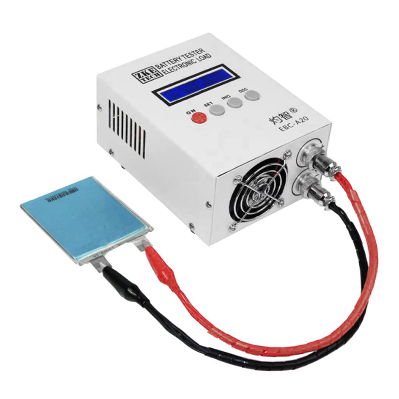 EBC-A20 30V 20A 85W Battery Capacity Tester for Lithium & Lead-Acid Batteries with 5A/20A Discharge & PC Software - Perfect for Car, Solar, and RV Battery Testing