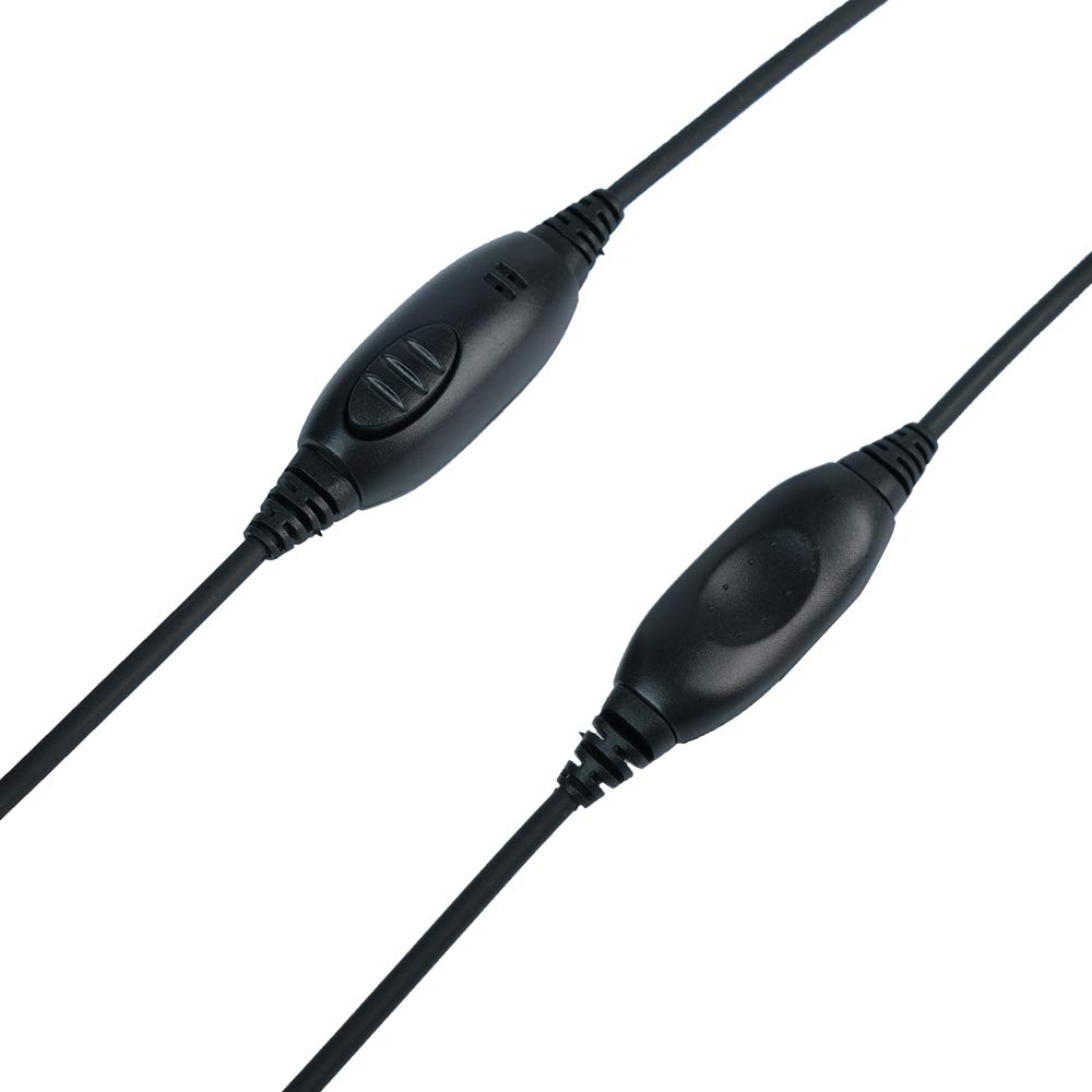 Noise Cancelling 2 Pin Earpiece Headset for Motorola Walkie Talkie & 2 Way Radio - Compatible with CLS1110, CLS1410, CP200 - Overhead Headphones for Clear Communication in Construction, Security & Outdoor Activities