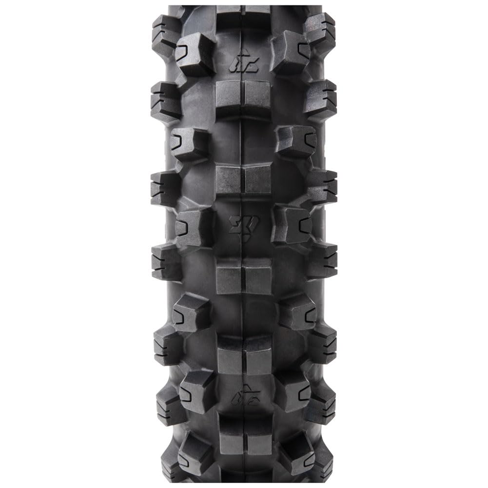 TUSK EMEX T-35 100/90x19 Motorcycle Tire for Soft/Intermediate Terrain - Perfect for Off-Road, Trail Riding & Dirt Biking Adventures