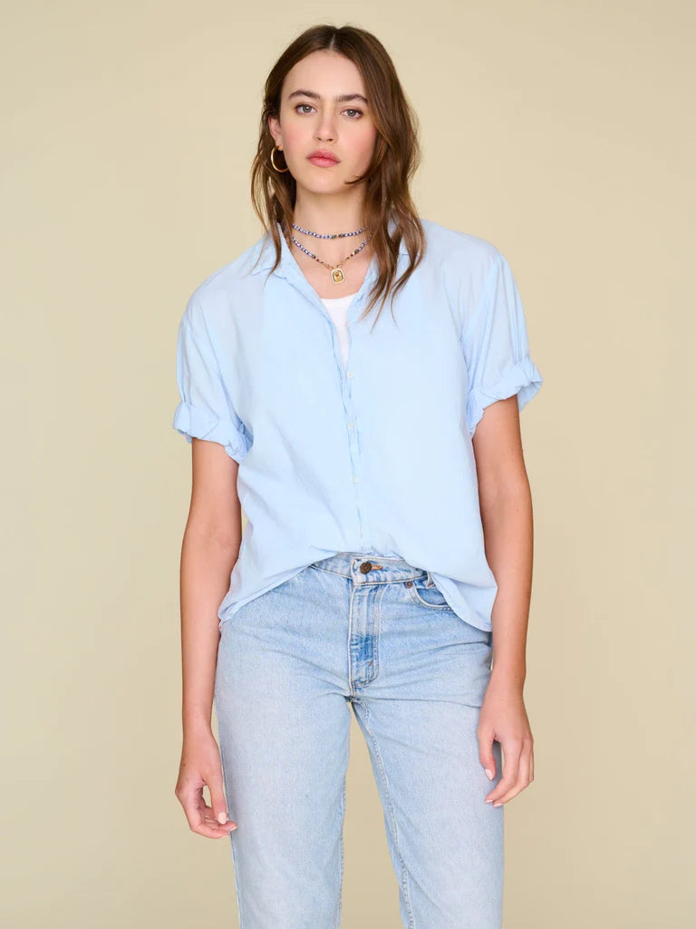 Channing Shirt for Men - Soft Baby Blue Casual Button Down Shirt | Perfect for Office, Date Night & Summer Outfits