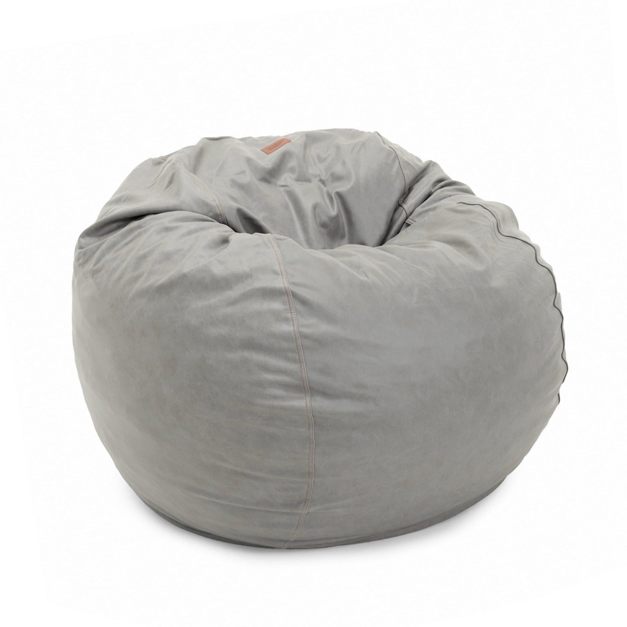 Premium Full Grain Faux Leather Bean Bag Chair - Comfortable & Stylish Seating for Living Room, Bedroom, or Game Room