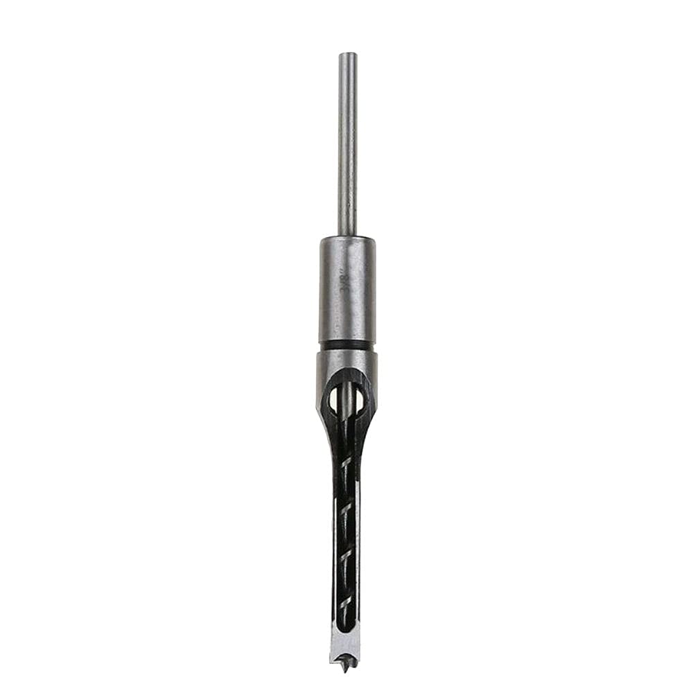 High-Speed Steel Square Hole Drill Bits for Woodworking - Mortising Chisel Kit with 205mm Length - Perfect for Mortise and Tenon Joinery, DIY Furniture, and Carpentry Projects