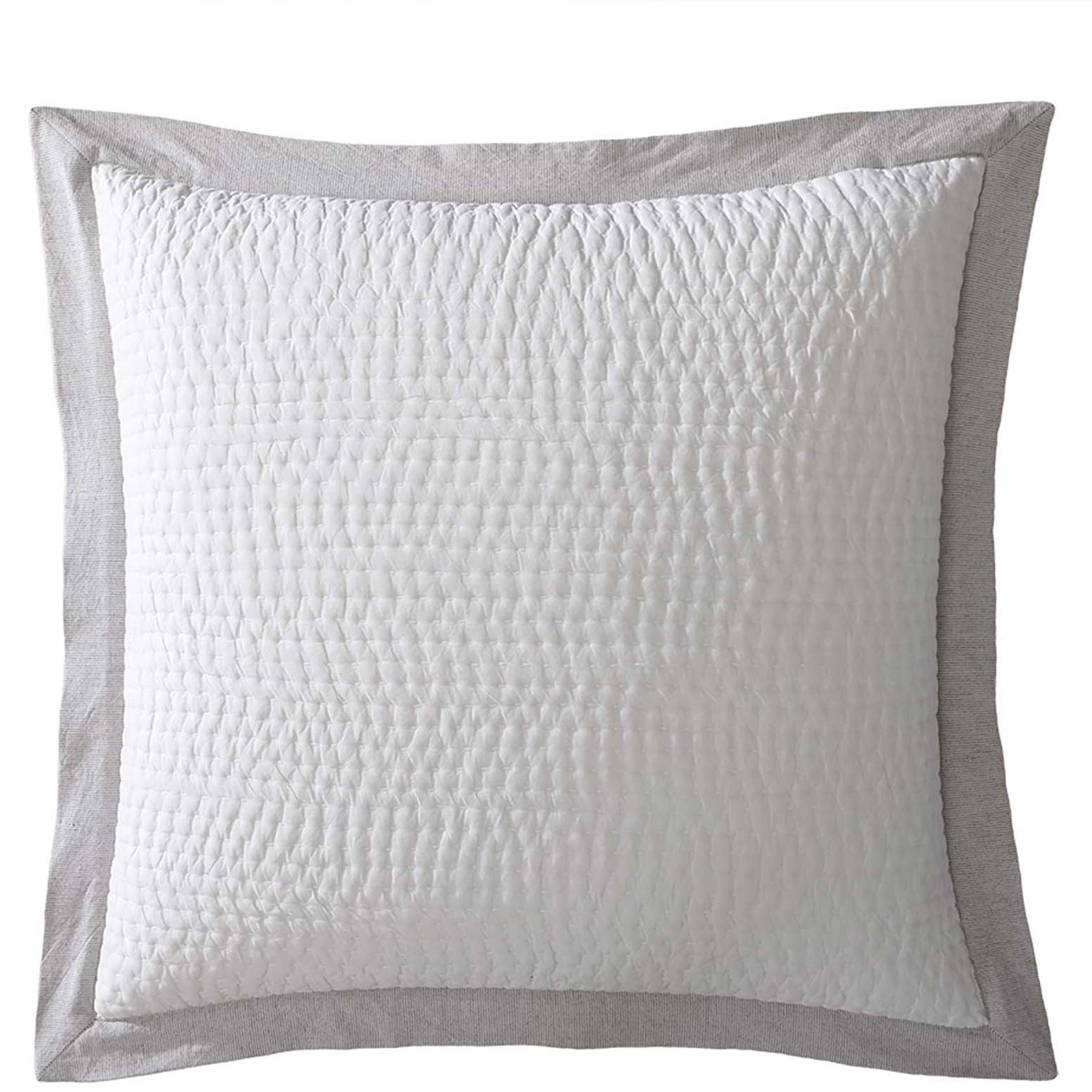 Premium Felix Charcoal European Pillowcase Set - Luxury 100% Cotton Bedding for Master Bedroom & Guest Room Decor - Soft Breathable Pillow Cover for Hotel Style Home Makeover