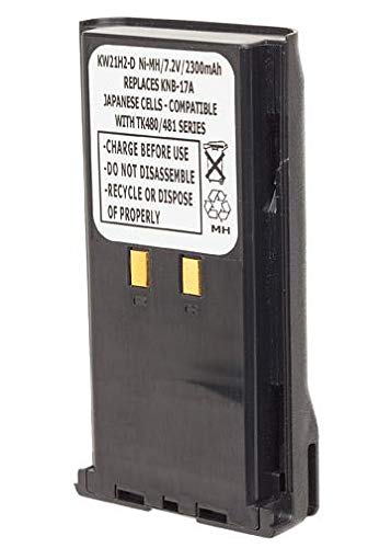 Kenwood TK-290 Replacement Battery - 7.2V 2350mAh Ni-MH Rechargeable Battery for Two-Way Radios | Perfect for Security, Construction & Outdoor Communication