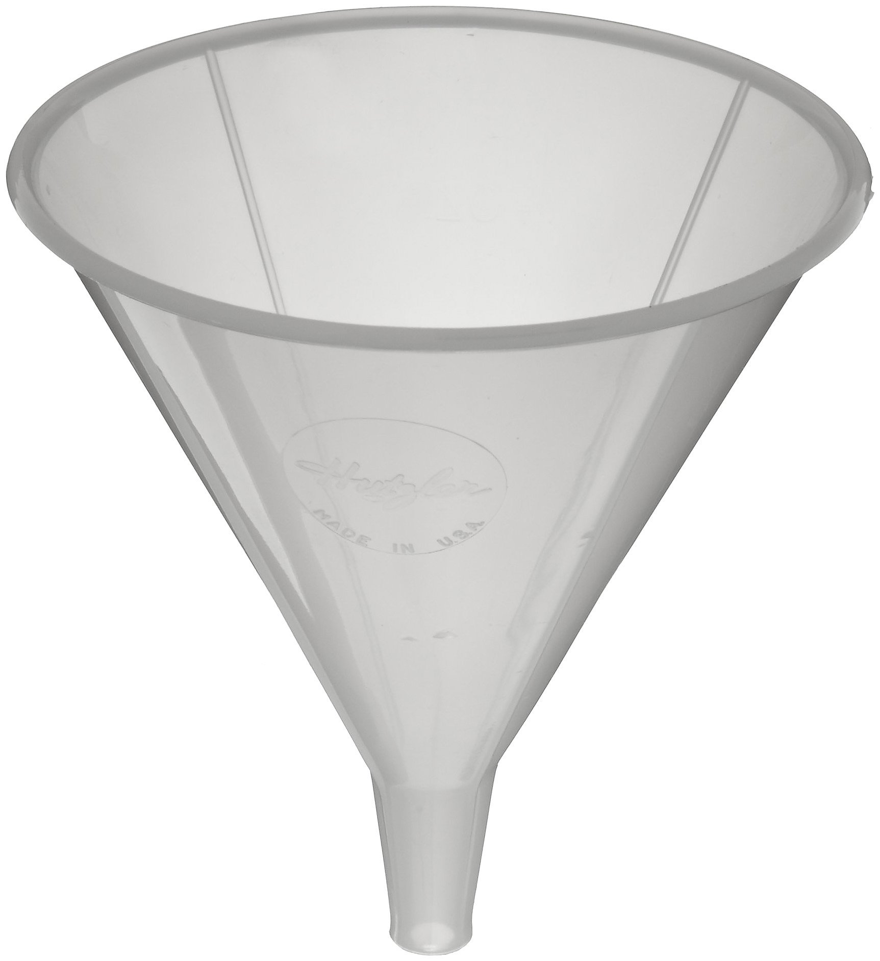 412334-0003 Polypropylene Round Economy Disposable Utility Funnel, 8oz Capacity, 4-1/4