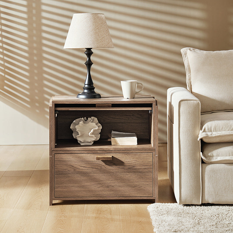 Modular Stackable Storage Drawers Nightstand with Flexible Organization - Hagen Space-Saving Bedside Organizer for Bedroom, Office & Dorm Room