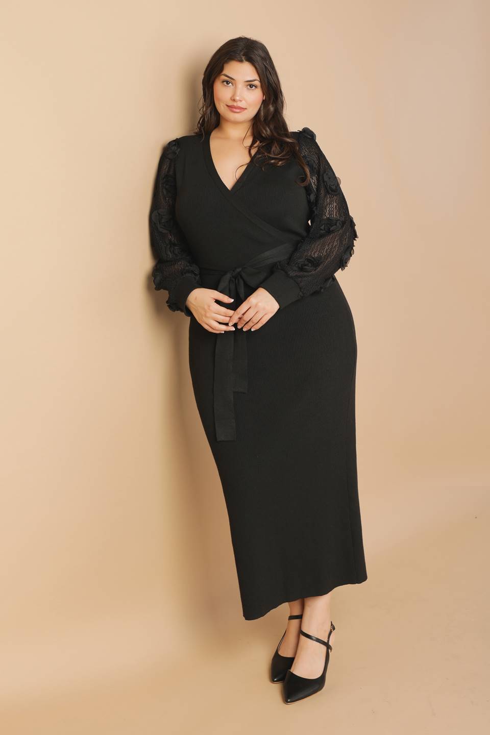 Perfect Balance Sweater Midi Dress - Women's Elegant Knit Dress for Fall & Winter, Office & Date Night Outfits
