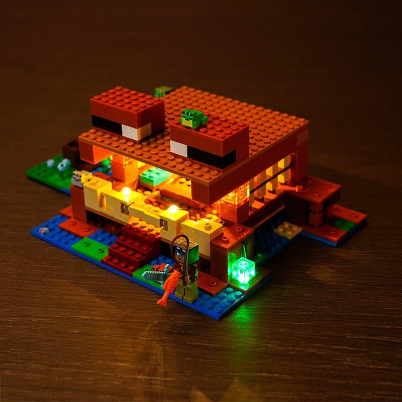 LEGO Minecraft The Frog House 21256 Light Kit - DIY Building Blocks Lighting Set for Display & Night Light - Perfect for LEGO Fans, Home Decor, and Gaming Room Ambience