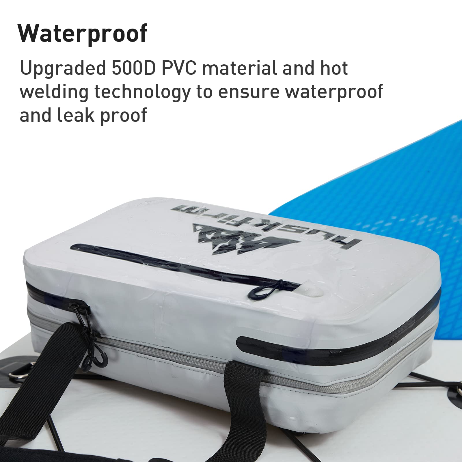 **Premium PVC Waterproof Kayak Cooler Bag - 30 Can Large Capacity SUP Cooler Deck Bag with Removable Carry Strap - Ideal for Stand-Up Paddleboarding, Kayaking & Beach Outings**