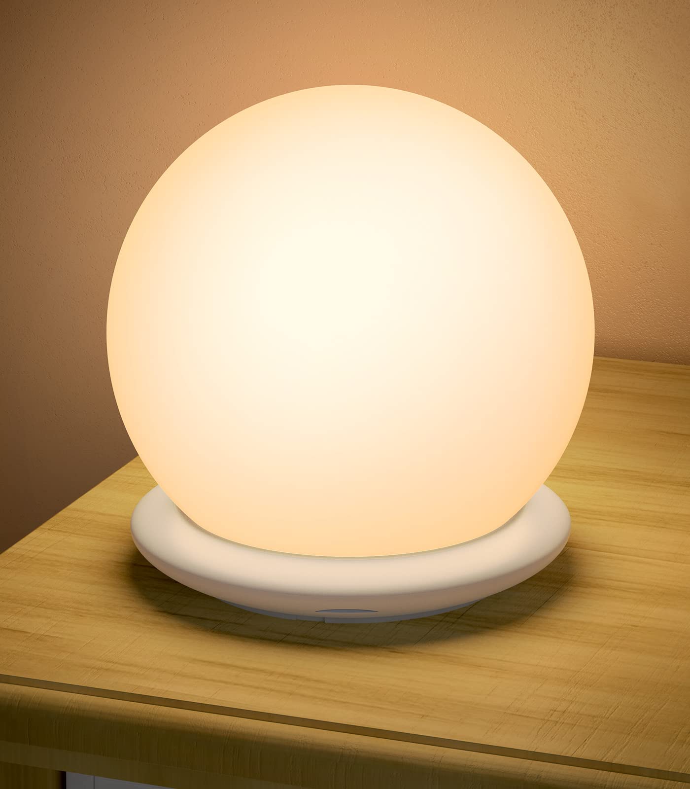 **Touch Control Night Light for Kids & Adults - 8 RGB Colors, USB Rechargeable, Dimmable Warm LED Lamp for Nursery, Bedroom, Baby & Toddler - Perfect for Sleep, Feeding & Relaxation**