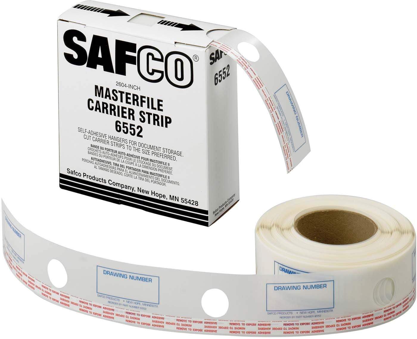 MasterFile 2 Carrier Strips 2 1/4W Polyester [6552] - Durable File Folder Reinforcements for Office & School Organization