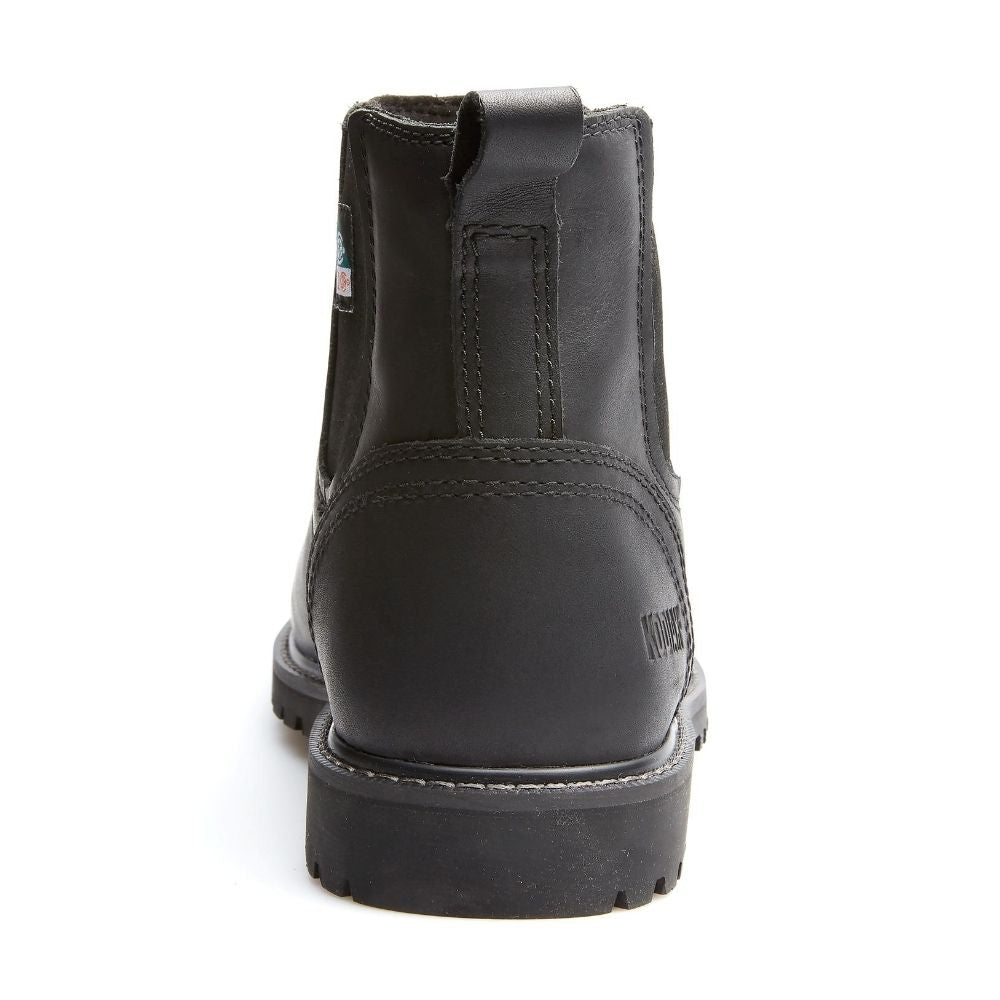 Kodiak McKinney Chelsea Men's 6 Inch Composite Toe Pull-On Work Boots - Black (KD0A4TCYBLK) | Slip Resistant & Comfortable for Construction, Warehouse & Outdoor Work