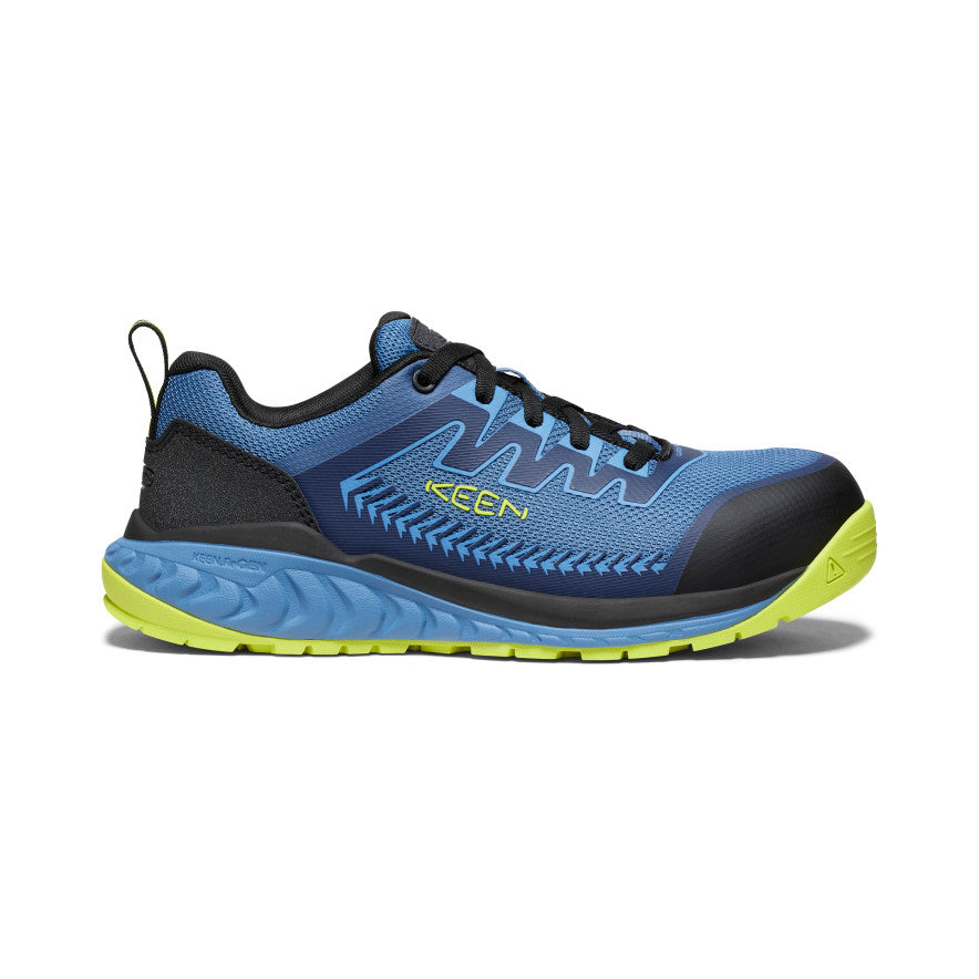 Men's Arvada Carbon Toe Work Sneakers - Navy Blue & Primrose Color | Durable Safety Shoes for Construction, Warehouse & Outdoor Work