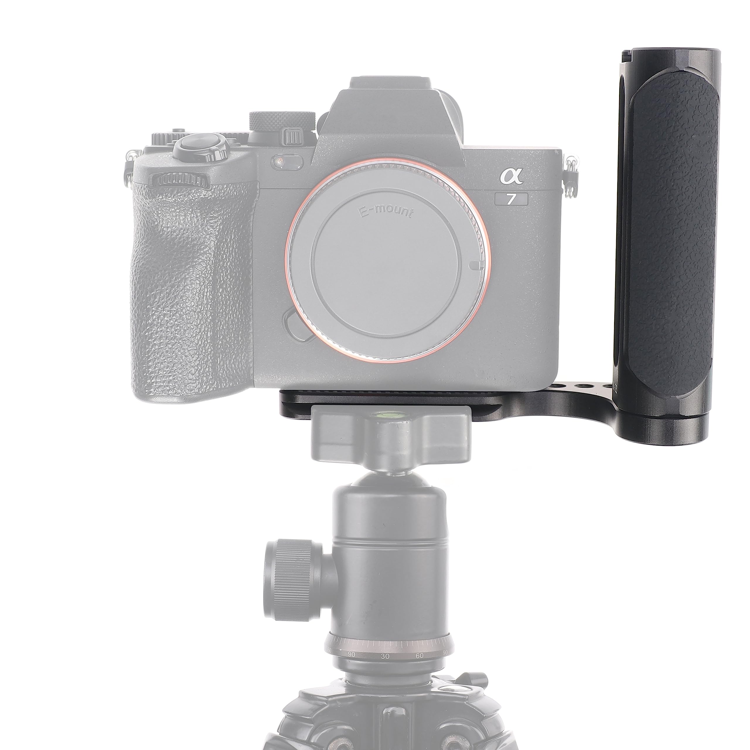 Fotga Universal Side Handle Grip with Arca Swiss Plate - Compatible with Canon R8 R50 R10 R7, Nikon Z8 Z7 Z30, Sony A7RV A7IV A7C A7CR ZV-E1, Panasonic S5 GH6 - DSLR Mirrorless Camera Stabilizer for Photography & Videography