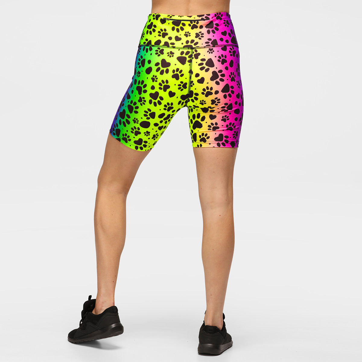 **Pawfect Rainbow Running Shorts for Women - Lightweight & Breathable Athletic Shorts for Jogging, Yoga, Gym Workouts & Outdoor Activities**