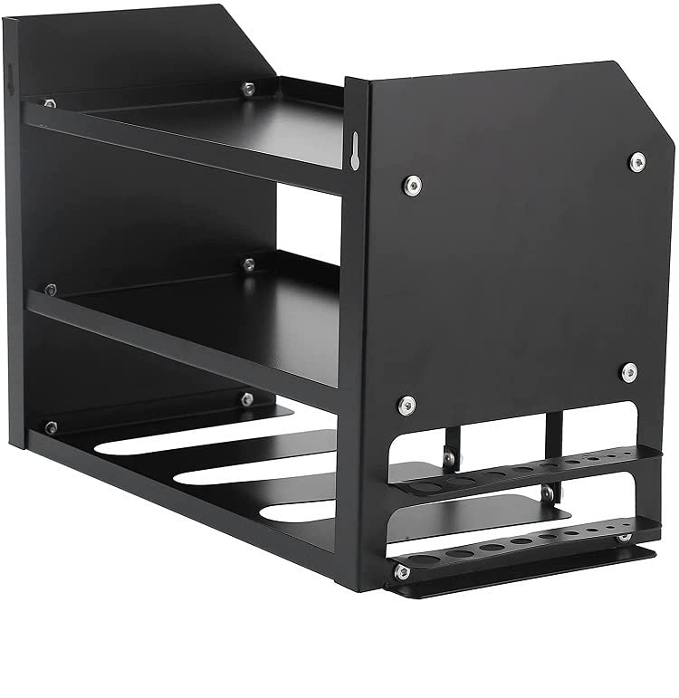 Heavy Duty Wall Mounted Power Tool Storage Rack - Organize Your Workshop Tools - Perfect for Garage, Workshop & DIY Projects